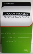  Jagody inkaskie suszone na słońcu